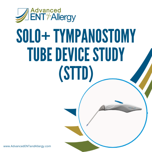 Solo+ Tympanostomy Tube Device Study (STTD) - CLOSED